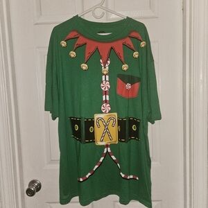 Holiday Time Christmas Shirt 3x Green